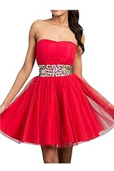 Strapless Lace Charmeuse/Tulle Cocktail Homecoming Dress/Prom Dress/Party Dress/Mini Dress 