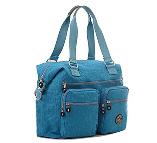 Fansela(TM) Nylon Water Repellent Large Capacity Square Shoulder Bag