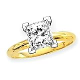 1.21 ct. E - SI3 EGL Certified Princess Cut Diamond Solitaire Ring