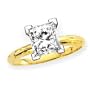 0.32 ct. I - SI3 Princess Cut Diamond Solitaire Ring