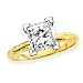 Jewelry : 0.18 ct. H - I1 Princess Cut Diamond Solitaire Ring