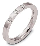 2.5mm stackable diamond wedding band ring (0.12cts diamonds Platinum)