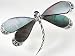 Jewelry : Monet Simulated Mother of Pearl Dragonfly Pin SILVERTONE