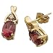 14K Yellow Gold Stylish Rhodolite Garnet Diamond Earrings