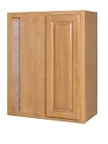 All Wood Cabinetry WBCU2730L-VHS 24-Inch Wide by 30-Inch High, Factory Assembled - Ready to Install All Wood Kitchen Left Blind, Vermont Honey Spice Maple