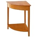 Corner Computer Desk - Honey Pine