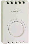 Cadet #08122 White Double Pole Thermostat