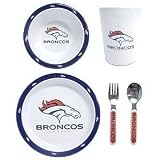 Denver Broncos NFL Children's 5 Piece Dinner Set by Duck House