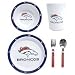 Denver Broncos NFL Children's 5 Piece Dinner Set