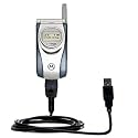 Classic Straight USB Cable for the Motorola T731 with Power Hot Sync and Charge capabilities - Gomadic Brand w/ TipExchange Technology