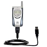 Classic Straight USB Cable for the Motorola T730 with Power Hot Sync and Charge capabilities - Gomadic Brand w/ TipExchange Technology