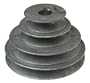 Bore V-Groove 4 Step Pulley, 5/8"