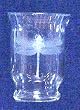 Individually Hand Etched Dragonfly Glass Candle Shade 5.75"h Set / 2