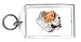 Keychain with bulldog, pet, animal, dog