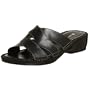 Naturalizer Women's Risco Open-toe Slide,Black,10 M