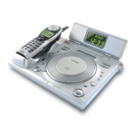 Click here to buy COBY CD-RA198 AM FM Alarm Clock Radio with CD Player and 5.8 GHz Cordless Phone by Coby.