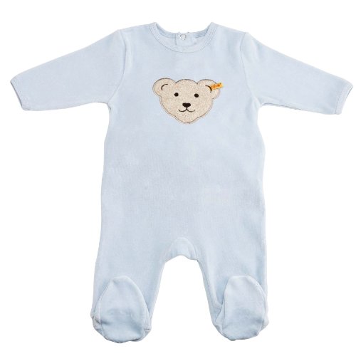 Steiff Unisex - Baby Bekleidungsset Strampler 0002892, Gr. 56, Blau (baby blue 3023) Preisvergleich