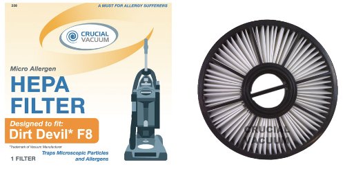 dirt devil f8 filter; compare to dirt devil part # 3ud0280001, 3-ud0280-001