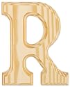Wood Letters 6"-Letter R