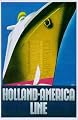 Holland America Line, Art Poster by Willem ten Broek