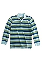 Boy's Long Sleeve Vintage Washed Striped Rugby