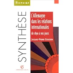 L'Allemagne dans les relations internationales de 1890 a nos jours coll.synthese serie histoire no67