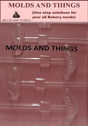 Molds and Things MUSTACHE ASSORTMENT LOLLY Chocolate candy mold