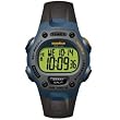 Timex 53372 Space Blue and Gray Resin Ironman Triathlon 30 Lap Digital Sport Watch with Comfortable Black Resin Strap -