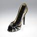 Gold Cocktail Shoe Ring Organizer Peep Toe Sequins