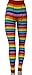 Vanea Women's Rainbow Striped Sweater Knit Footless Tights/Leggings