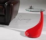 Petite table basse verre & fibre de verre cluedo