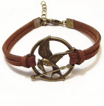 Made in USA B-205 Mockingjay Antiqued bronze and Antiqued silver Bracelet (New color)