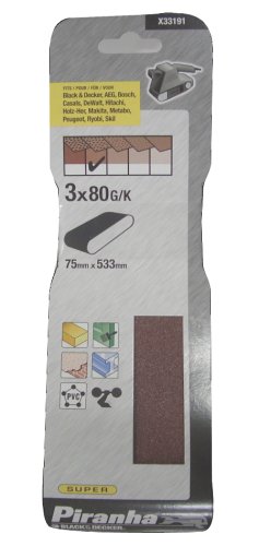BLACK&DECKER #80サンディングベルト(3枚入り) X33191-XJ