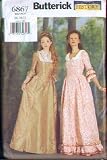 Butterick 6867 - Colonial Misses Costume (18th Century) - Sizes 18-20-22