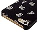 MOLLYCOOCLE Painted Series PC Case Cute Little Elephants Pattern Cover Black Skin Shell for iPhone 5 5S 5G