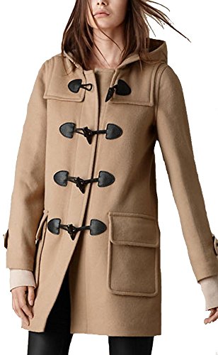 レディース (4色選択) ダッフルコート　オリジナルBAGセット#533　グレー ブラック ベージュ レッド 灰 黒 赤 レディースダッフル ダッフル コート シンプル ベーシック 定番