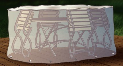 Abdeckung / Schutzhülle für Sitzgruppe oval 230cm