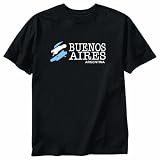 T-SHIRT BLACK  BUENOS AIRES BRUSH  ARGENTINA