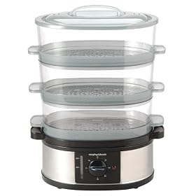 Morphy Richards 48755 3 Tier Food Steamer Stainless Steel