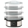 Morphy Richards 48755 3 Tier Food Steamer, Stainless Steel
