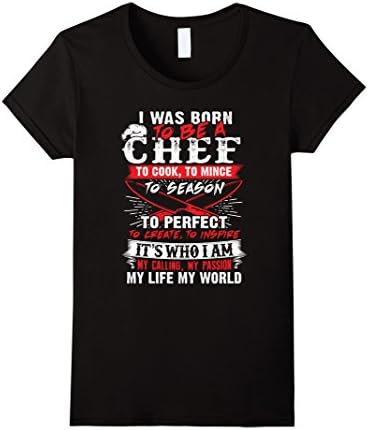 Chef T-shirt - Female Medium - Black