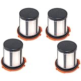 HQRP Dust Cup Filter 4-Pack for Eureka DCF-24 DCF24 68950 fits 955 955A series Canister Vac Vacuum Cleaner + HQRP Coaster