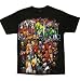 マーベルコミックキャラクターTシャツMarvel Group Shot アメコミ スパイダーアイアン ハルク Xメン