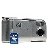Hewlett Packard Photosmart M22 4 Megapixel Digital Camera Kit with 128MB SD Card, Tripod, Fellowes Digital Video/Camera Care Kit, Carrying Case