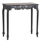 Review A Blackcat Treasures Import S35177VGC / Hall/Sofa Table; Scallop Detail, Black Distressed Finish.