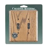 Jackson Deerfield #902L Oak Double Toggle Wall Plate