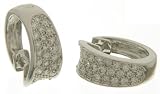 Image of 18ct White Gold Ladies Diamond Earrings