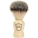 Synthetic Bristle Shaving Brush with White handle and Free Stand from Parker Safety Razor