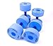 Exervo Aqua Fitness Water Weights Foam Pool Dumbbells Combo Set Light & Medium Resistance Pairs With Mesh Carry Bag
