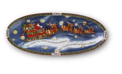 Portmeirion A Christmas Story 16 Yule Log Platter